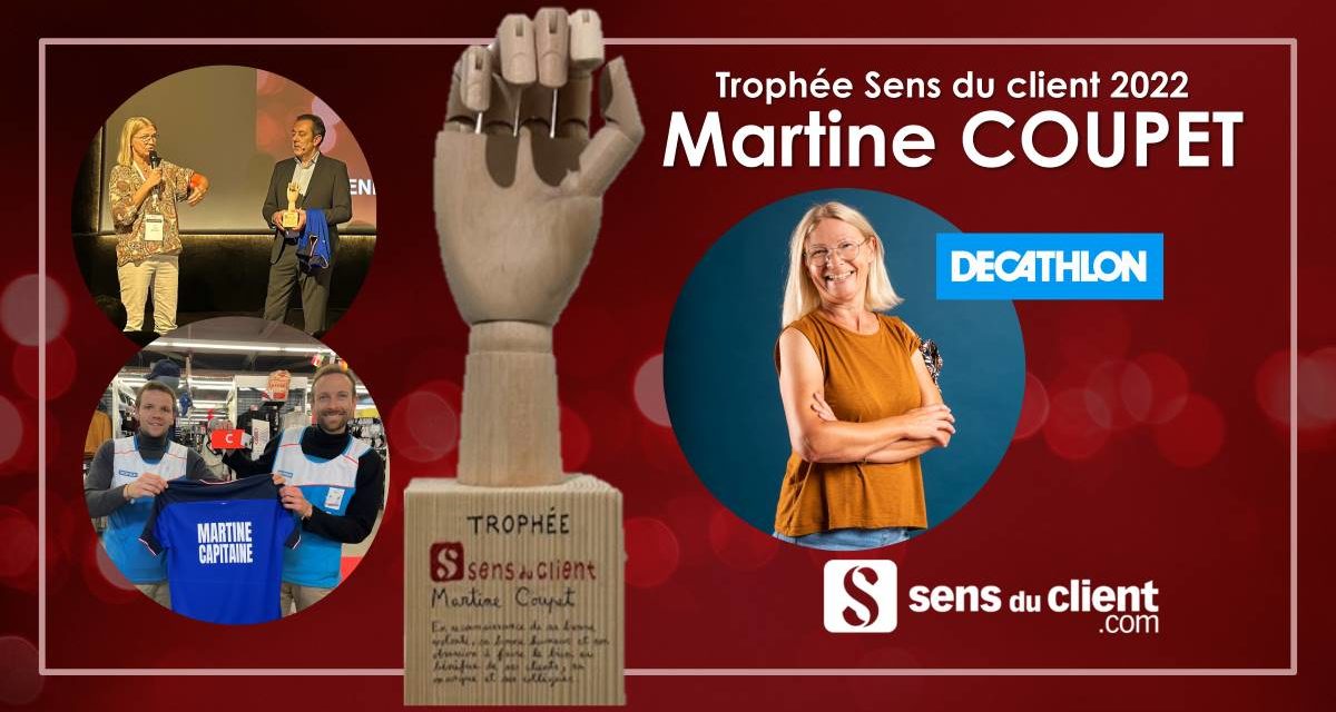 Martine Coupet (Decathlon), trophée du Sens du client 2022