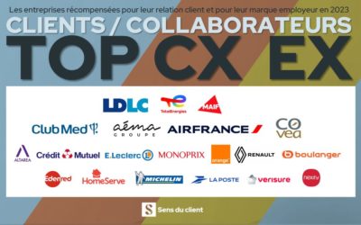 TOP CX EX 2023 : meilleures expériences clients et collaborateurs