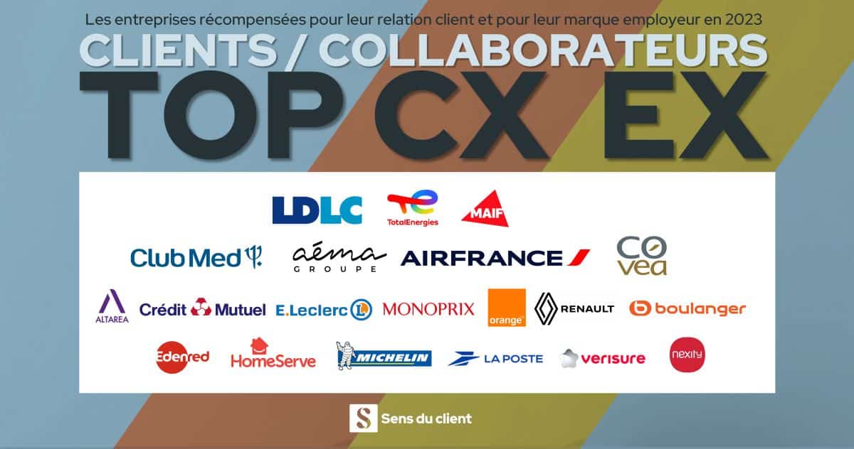 TOP CX EX 2023 : meilleures expériences clients et collaborateurs