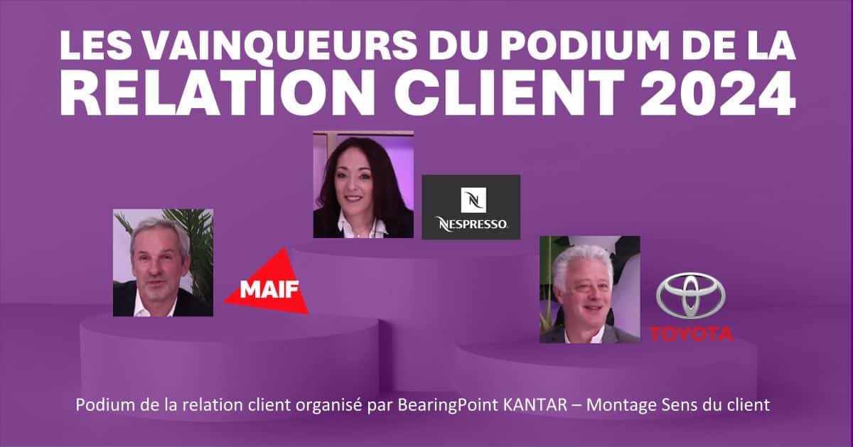 Nespresso, MAIF et Toyota sur le Podium de la relation client 2024