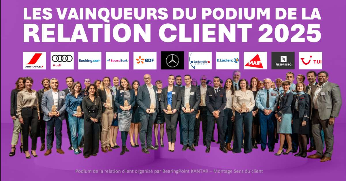 Les enseignements du podium de la relation client 2025 Kantar BearingPoint
