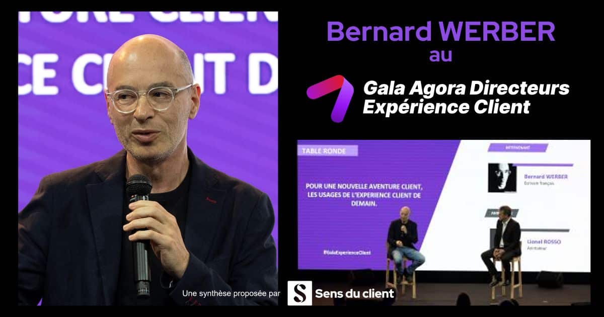 Bernard Werber au Gala Agora des directeurs de l’expérience client