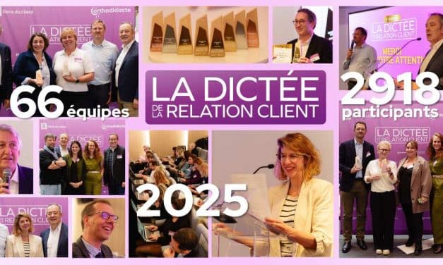 Dictée de la Relation Client 2025 : 66 équipes et 2918 participants