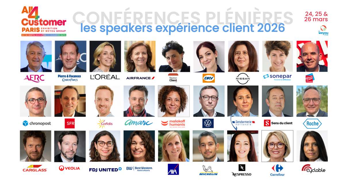 Les speakers des plénières du salon All4customer Paris 2026